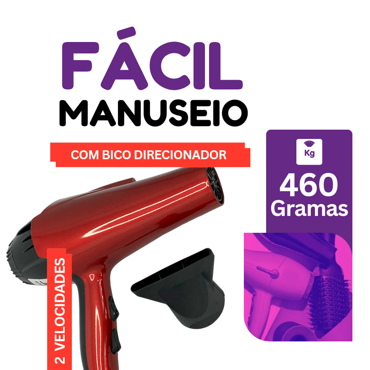 secador de cabelo profissional