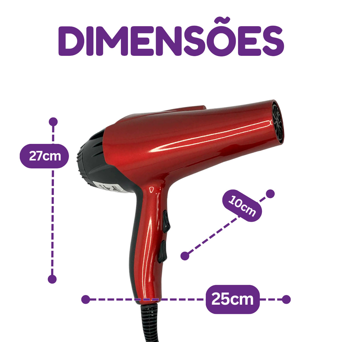 secador de cabelo profissional